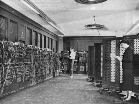 ENIAC in Ballistic Research Laboratory building 328 (U.S. Army photo)