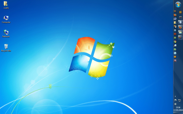 The Windows 7 desktop