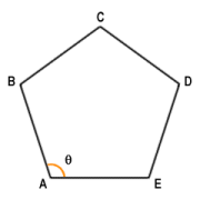Angle theta may also be referred to as angle BAE or angle EAB