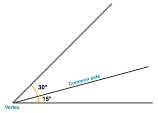 The angles shown here are adjacent