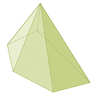 A pyramid with an irregular polygon for a base is itself irregular