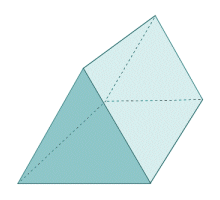A triangular prism