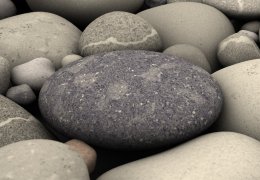 Beach pebbles are often tri-axial ellipsoids