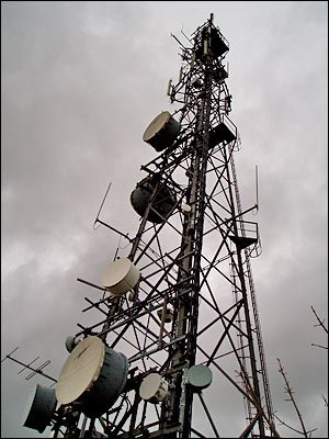 BBC Radio York's 103.7 FM transmitter mast