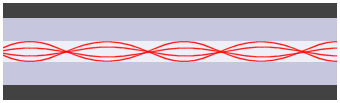 Light paths in a graded index fibre