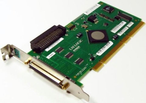 A SCSI PCI-X storage controller card