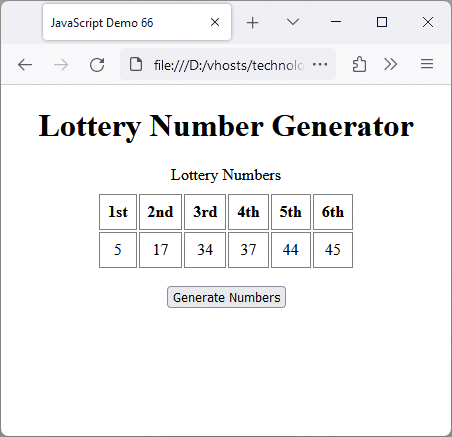 A simple random number generator