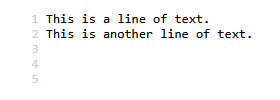A newline is inserted in the HTML code